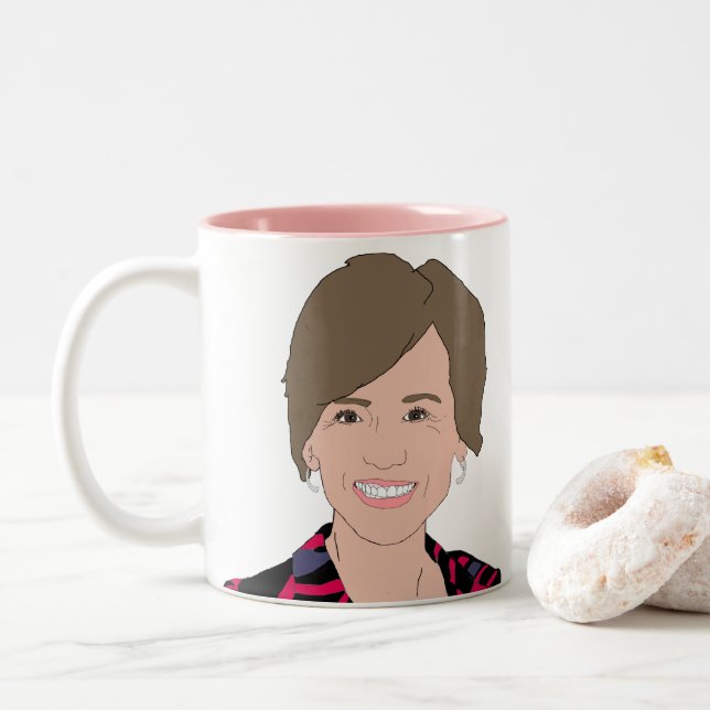 Sally Yates Two-Tone Coffee Mug (With Donut)