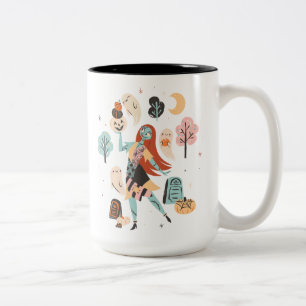Sally's Magical Halloween Adventure Two-Tone Coffee Mug