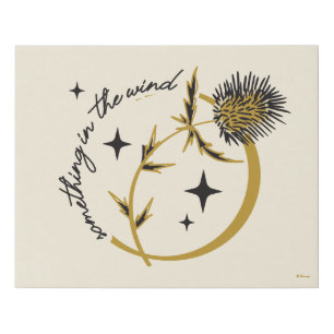 Sally's Thistle - Something In The Wind Faux Canvas Print