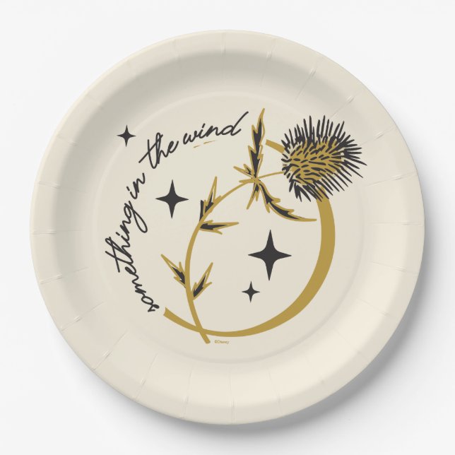 Sally's Thistle - Something In The Wind Paper Plates (Front)