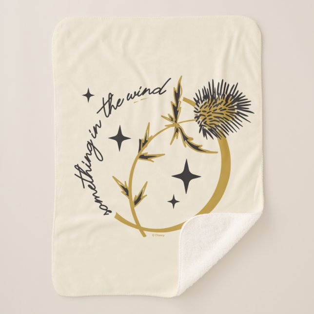 Sally's Thistle - Something In The Wind Sherpa Blanket (Front)