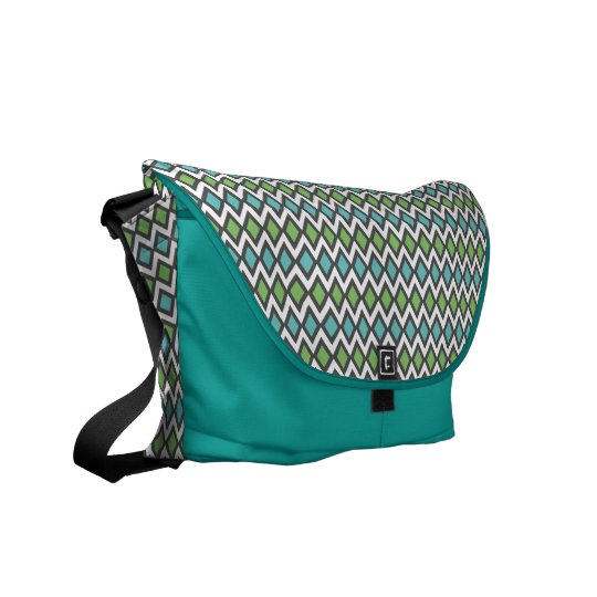 Salmiak Pattern custom messenger bag