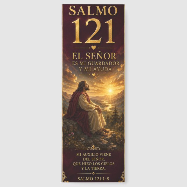 Salmo 121 Bookmark | Mi ayuda viene de Dios (Front)