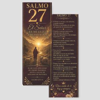 Salmo 27 Bookmark | Spanish Christian Bible Verse