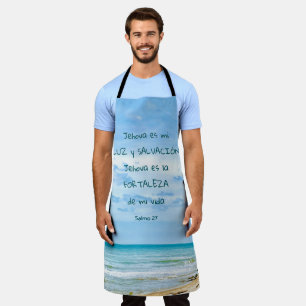 Salmo 27 Jehova Luz Salvación Verso Bíblico Apron