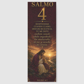 Salmo 4 Christian Bookmark