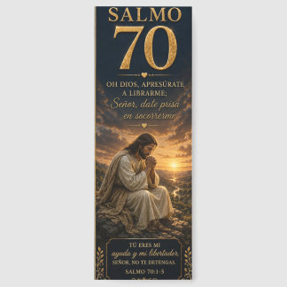 Salmo 70 Christian Bookmark