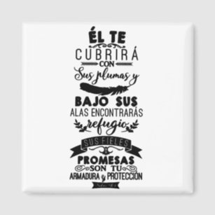 Bajo sus alas encontraras refugio, salmo 91 Spanish bible verse Outdoor Rug