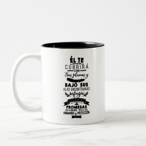 Salmo 91 _  the Roman Catholic Two_Tone Coffee Mug