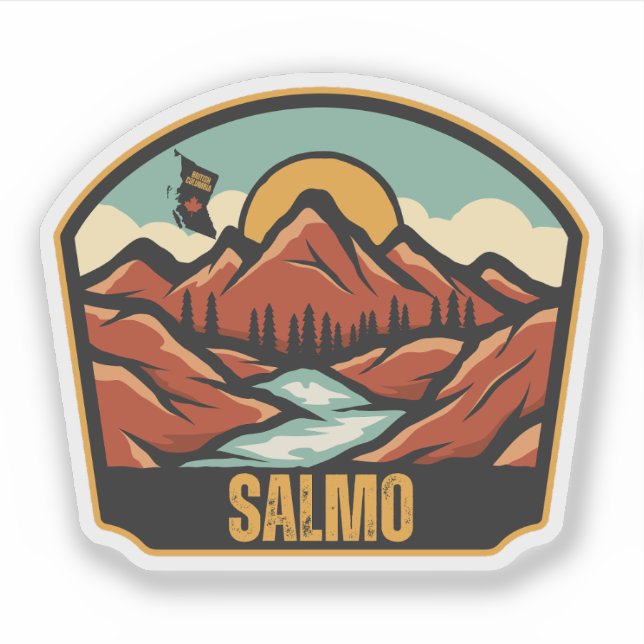 Salmo, British Columbia Sticker (Front)