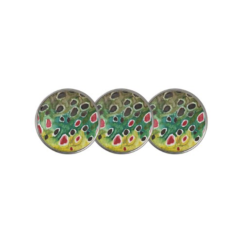 Salmo Trutta Trout Fishing Golf Ball Marker