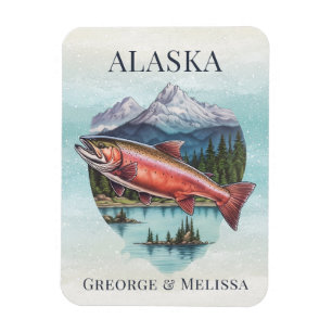Salmon Alaska Cruise Ship Stateroom Magnet