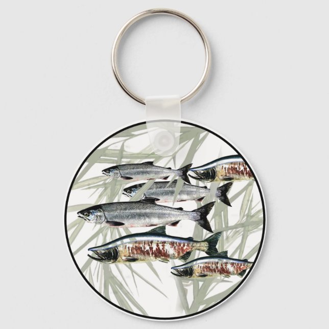 Salmon - Alaska Keychain (Front)