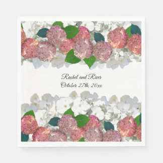Salmon and Coral Mixed Floral Paper Napkins