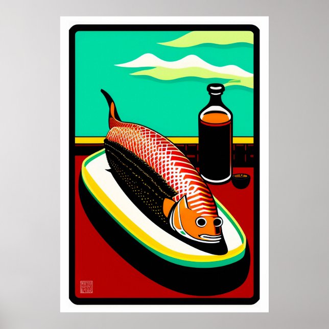 Salmon Art Print (Front)