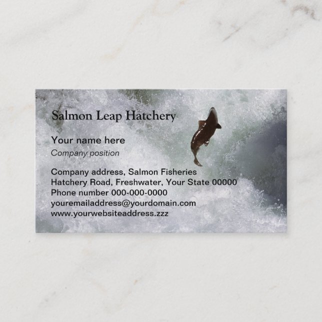 Salmon business card (Front)