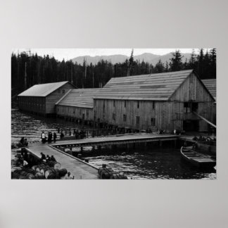 Salmon Cannery near Ketchikan, Alaska Poster