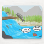 Salmon Cartoon For Fisherman Mouse Pad at Zazzle