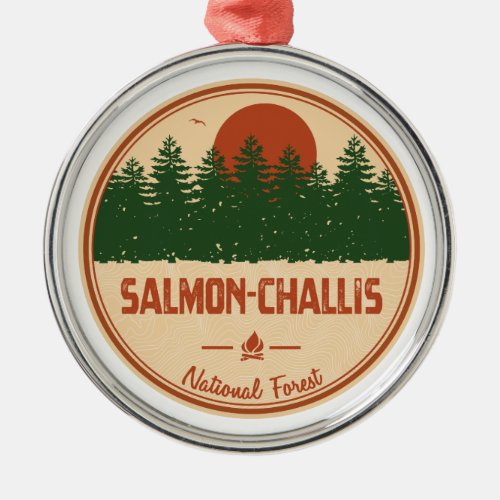 SalmonChallis National Forest Metal Ornament