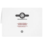 Salmon Chanting Evening Card (Back Horizontal)