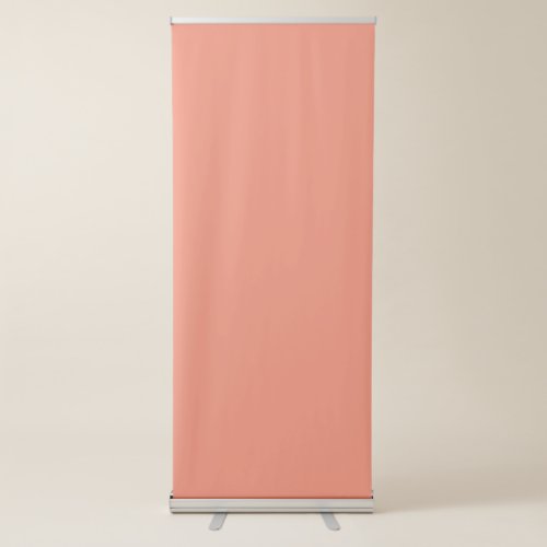 Salmon Color Vertical Retractable Banner 