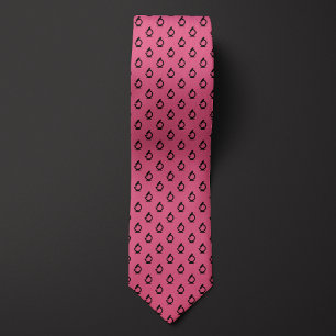 Salmon-colored Science Microscope Neck Tie