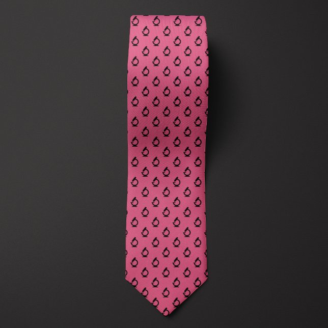 Salmon-colored Science Microscope Neck Tie (Creator Uploaded)