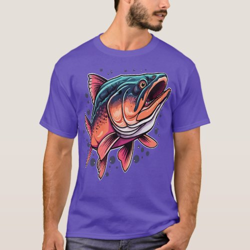 Salmon Coloring Book T_Shirt