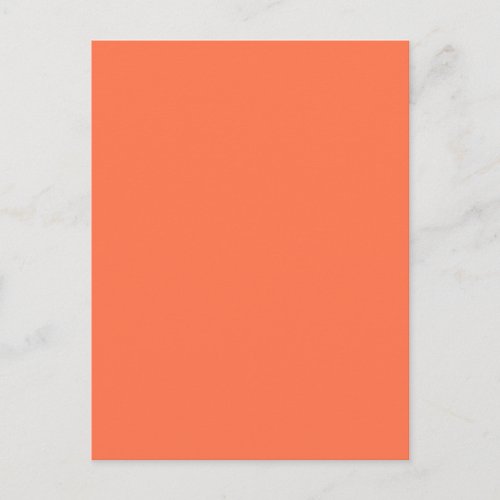 Salmon Coral Accent Color Ready to Customize Postcard