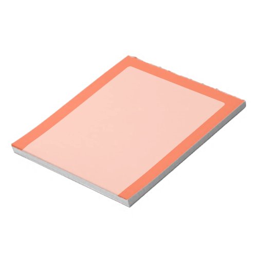 Salmon Coral Color Decor Ready to Customize Notepad