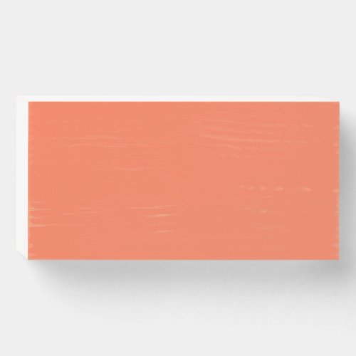 Salmon Coral Color Decor Ready to Customize Wooden Box Sign