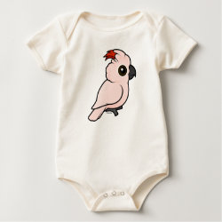 Birdorable Salmon-crested Cockatoo Infant Organic Creeper