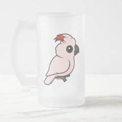 Birdorable Salmon-crested Cockatoo Frosted Glass Mug