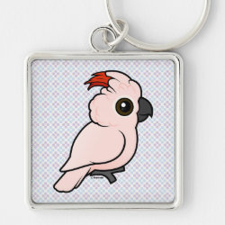 Birdorable Salmon-crested Cockatoo Premium Square Keychain