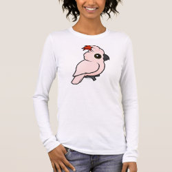 Birdorable Salmon-crested Cockatoo Women's Basic Long Sleeve T-Shirt