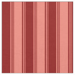 [ Thumbnail: Salmon & Dark Red Colored Stripes/Lines Pattern Fabric ]