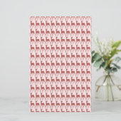 Salmon Deer Pattern Background (Standing Front)