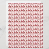Salmon Deer Pattern Background (Front/Back)