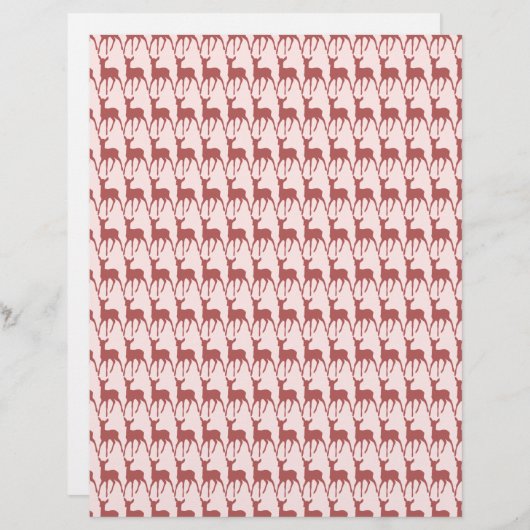 Salmon Deer Pattern Background (Front/Back)