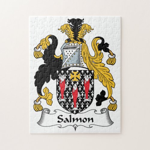 Salmon Family Crest Jigsaw Puzzle