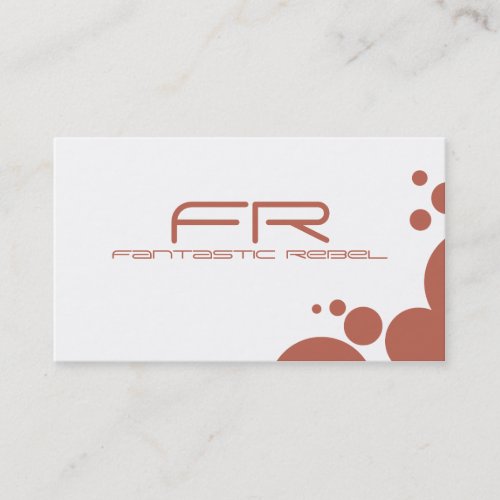 Salmon Fantastic Rebel Business Cards