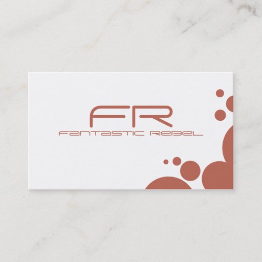Customizable Salmon Fantastic Rebel Business Cards