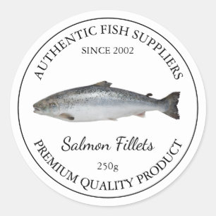 Salmon Fish Fillet Packaging Label
