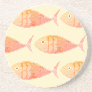 Salmon Fish Group Coaster
