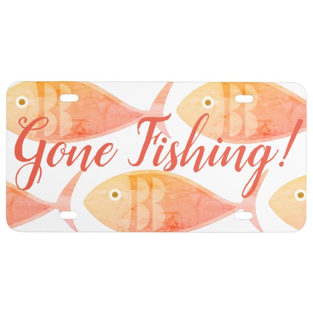 Salmon Fish Group License Plate (Front)