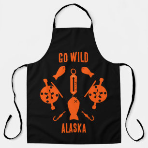 Salmon Fishing Alaska Apron
