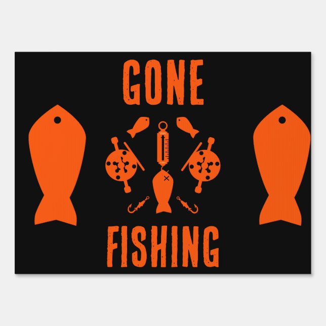 Salmon Fishing Alaska Sign (Front)