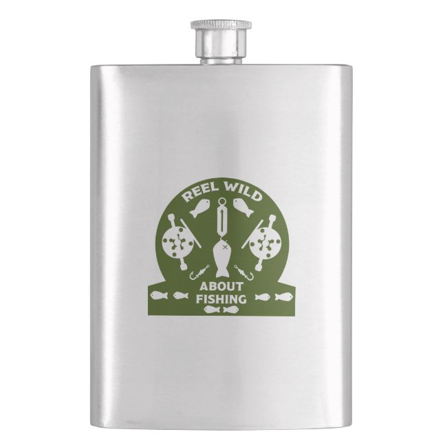 Salmon fishing Canada Flask (Front)