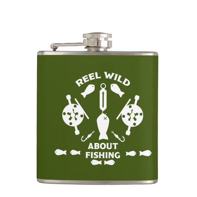 Salmon fishing Canada Flask (Front)