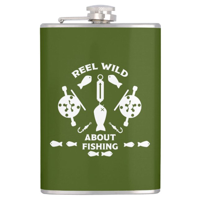 Salmon fishing Canada Flask (Front)